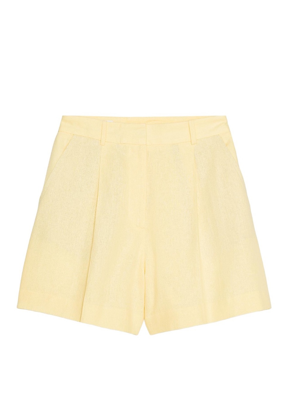 ZARA HIGH-WAISTED LINEN SHORTS